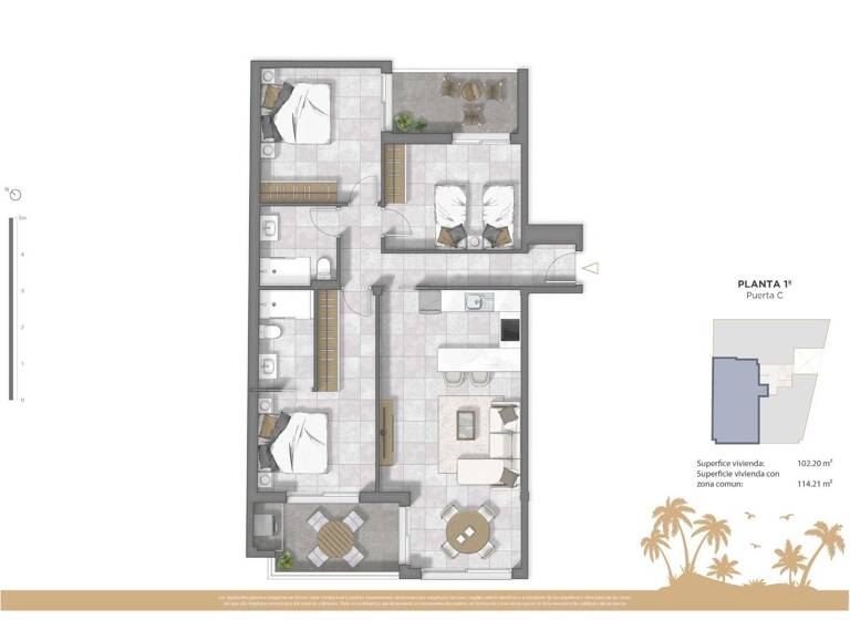 Wohnung zum Kauf provisionsfrei 399.500 € 3 Zimmer 93 m² La Marina / Guardamar