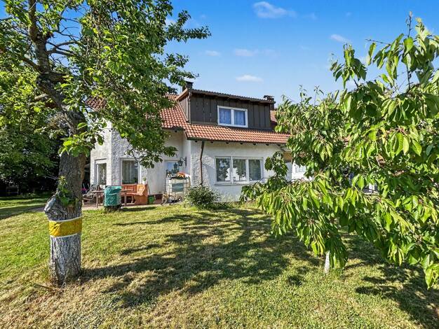 Doppelhaushälfte zum Kauf 398.000 € 4 Zimmer 125 m² 990 m² Grundstück Burgoberbach Burgoberbach 91595
