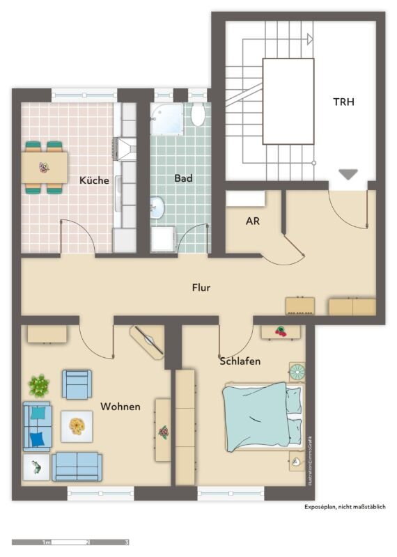 Wohnung zur Miete 430 € 2 Zimmer 68,3 m²<br/>Wohnfläche EG<br/>Geschoss 01.03.2025<br/>Verfügbarkeit Batteriestraße 49 Twischkamp Bremerhaven 27568