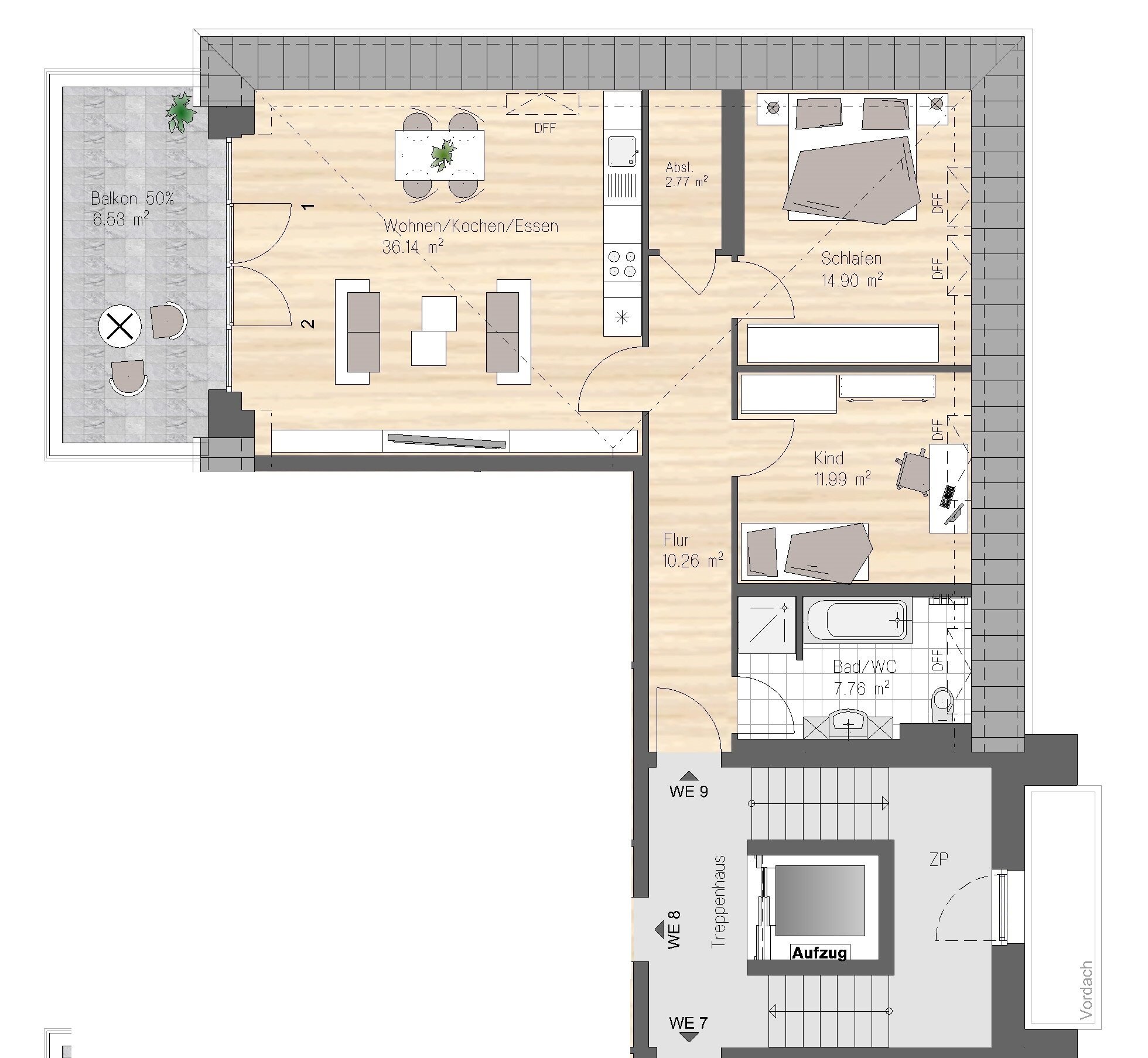 Penthouse zum Kauf provisionsfrei als Kapitalanlage geeignet 345.000 € 3 Zimmer 90 m²<br/>Wohnfläche Limbacher Straße 351 Rabenstein 940 Chemnitz 09117