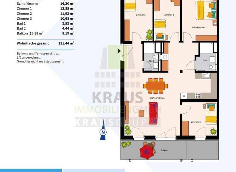 Wohnung zum Kauf provisionsfrei 879.000 € 5 Zimmer 121,4 m² 4. Geschoss Rohrbach Heidelberg 69126