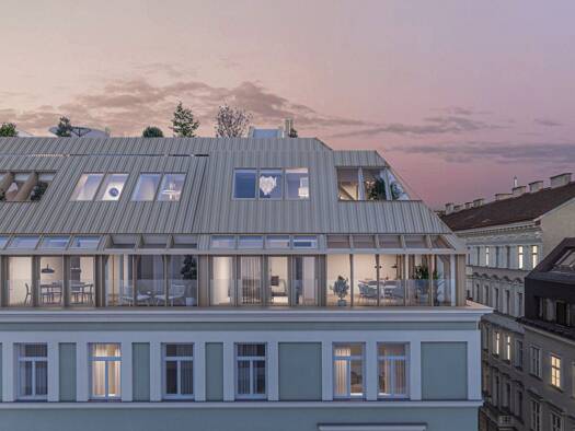 Wohnung zum Kauf - Erstbezug 990.000 € 2 Zimmer 61,4 m² 4. Geschoss Rechte Wienzeile 21 Wien 1040