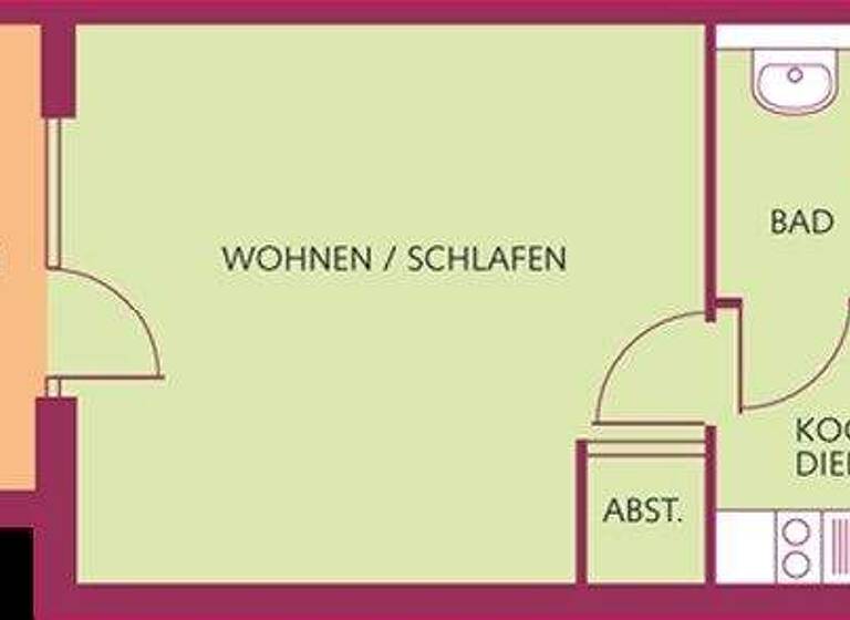 Studio zum Kauf 70.000 € 1 Zimmer 37 m² 1. Geschoss Coswig 01640