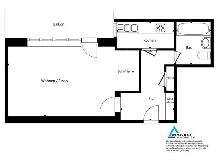 Studio zum Kauf 105.000 € 1 Zimmer 42,2 m² EG Pinneberg 25421