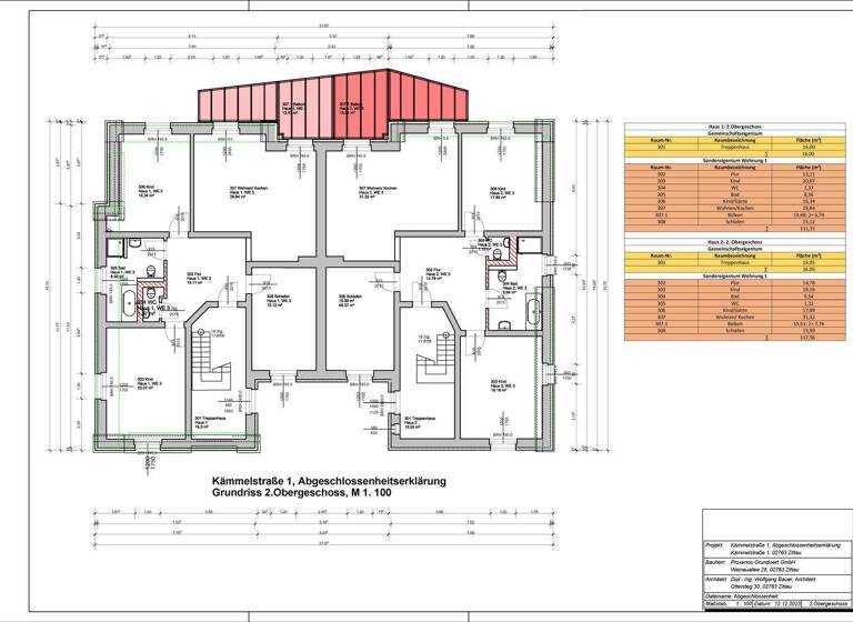 Wohnung zur Miete - Erstbezug 1.050 € 4 Zimmer 111 m² 2. Geschoss frei ab sofort Zittau 02763