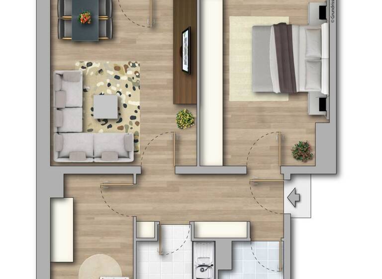 Wohnung zur Miete 370 € 3 Zimmer 58,7 m² 1. Geschoss Albert-Keller-Straße 16 Merseburg 06217