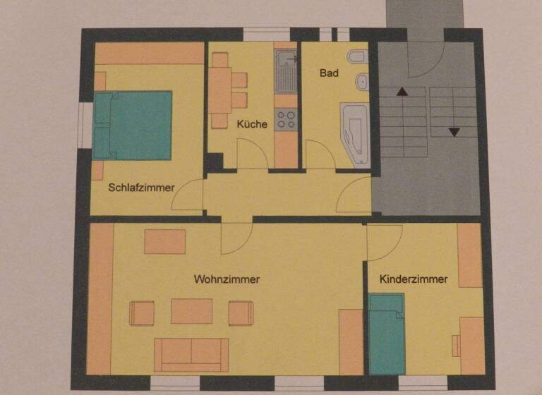 Wohnung zum Kauf 95.000 € 3 Zimmer 64 m² 1. Geschoss Zwenkau 04442