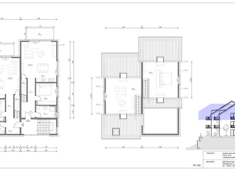 Maisonette zum Kauf - Erstbezug 649.000 € 3,5 Zimmer 104,5 m² 1. Geschoss Langackern Horben 79289