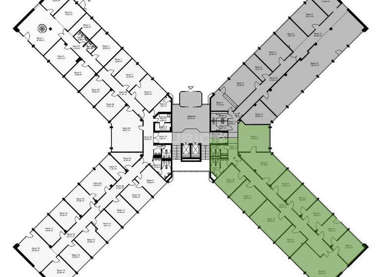 Büro-/Praxisfläche zur Miete provisionsfrei 11 € 740 m²<br/>Bürofläche ab 391 m²<br/>Teilbarkeit Oespel Dortmund 44149