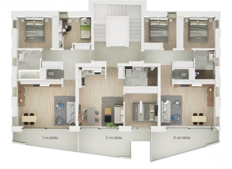 Wohnung zum Kauf provisionsfrei 189.900 € 2 Zimmer 41 m² Keszthely