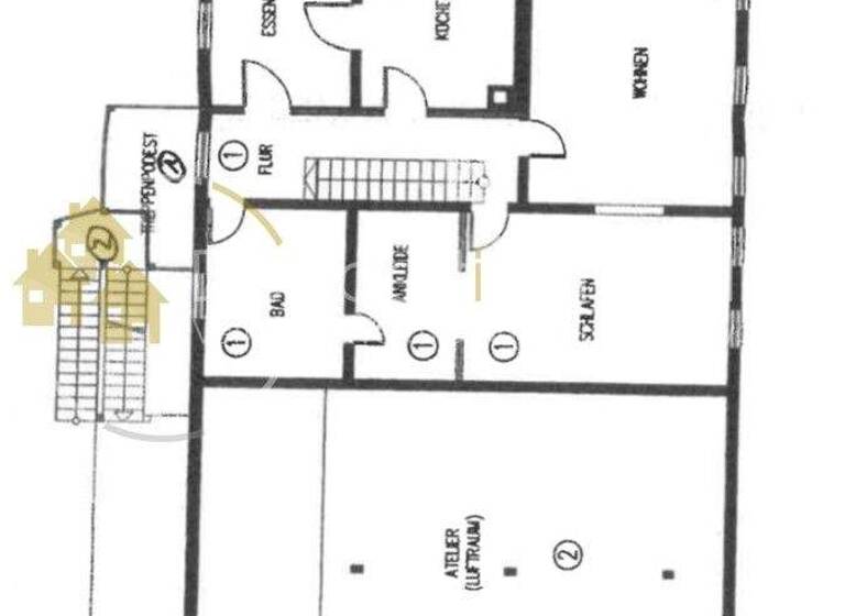 Loft zum Kauf 139.000 € 3,5 Zimmer 100 m² 1. Geschoss Sulzbacherstraße 2 Geifertshofen Bühlerzell 74426