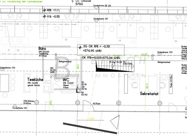Bürofläche zur Miete 1.980 € 3 Zimmer 198 m² Bürofläche teilbar ab 90 m² Mittelbiberach 88441