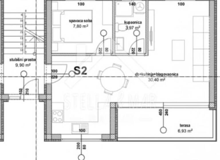 Wohnung zum Kauf 185.000 € 2 Zimmer 45 m² Vir