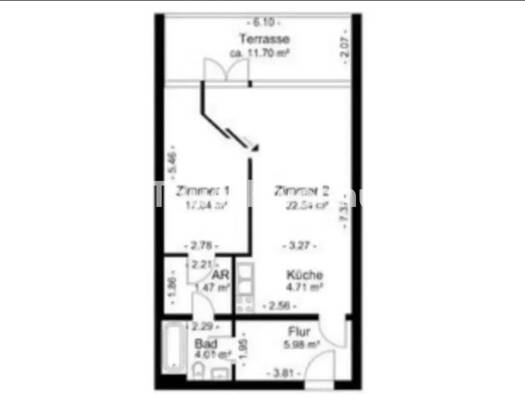 Wohnung zur Miete Tauschwohnung 441 € 2 Zimmer 60 m² 1. Geschoss Wilmersdorf Charlottenburg-Wilmersdorf 14197