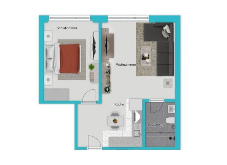 Wohnung zur Miete 650 € 2 Zimmer 49,1 m² 1. Geschoss Stockach 78333