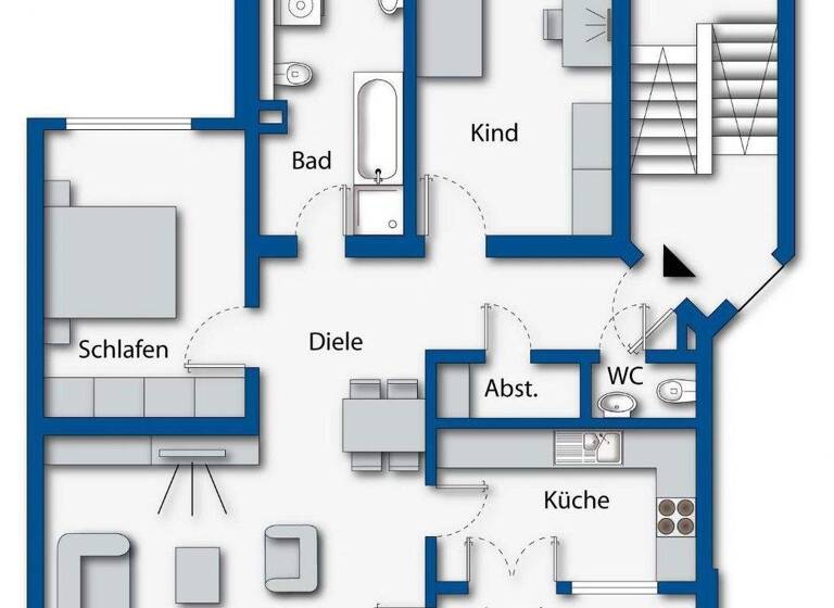 Wohnung zum Kauf 295.000 € 3 Zimmer 81 m² 2. Geschoss Hauingen Lörrach 79541