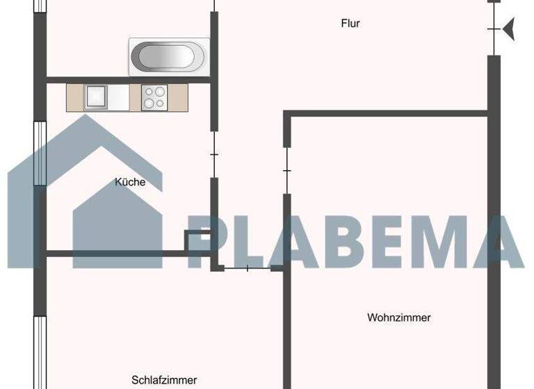 Wohnung zur Miete 552 € 2 Zimmer 69 m² 2. Geschoss Ludwigsluster Str. 33 Parchim 19370
