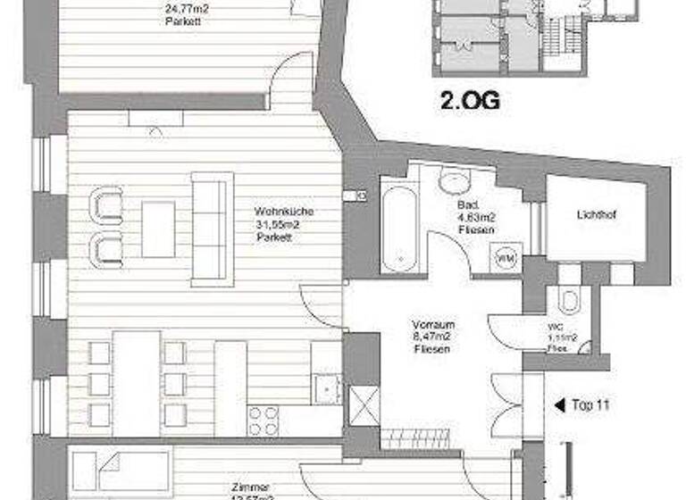 Wohnung zum Kauf 689.000 € 5 Zimmer 108,4 m² Wien 1180