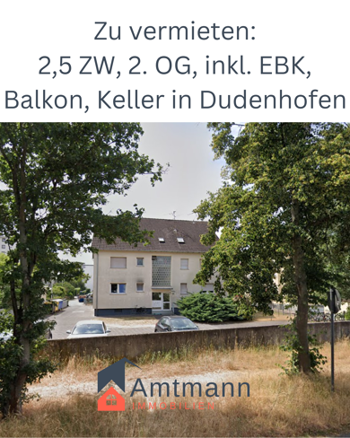 Wohnung zur Miete 600 € 2,5 Zimmer 62 m² 2. Geschoss frei ab 01.08.2025 Dudenhofen Rodgau 63110
