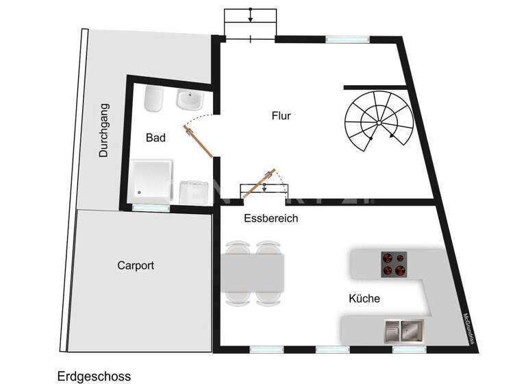 Einfamilienhaus zum Kauf 98.500 € 2 Zimmer 85 m² 68 m² Grundstück Alsfeld 36304