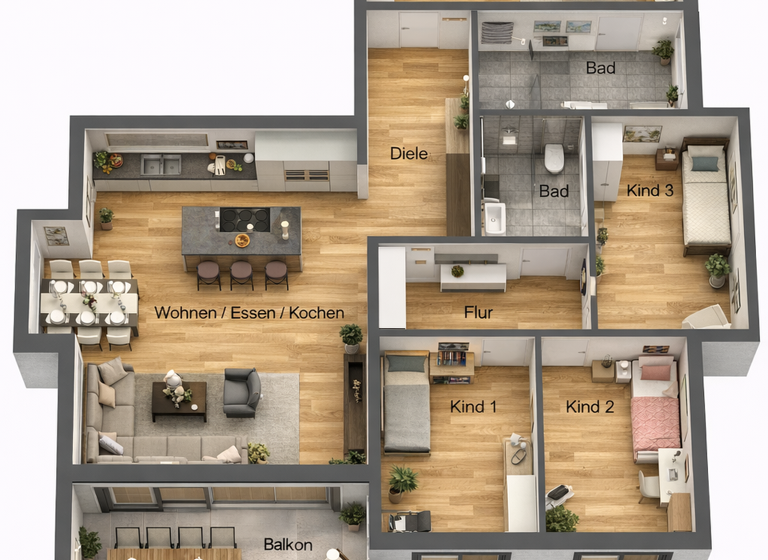 Wohnung zum Kauf - Erstbezug provisionsfrei 1.530.000 € 5 Zimmer 139 m² Walter-Flex-Str. 2 Sillenbuch Stuttgart 70619