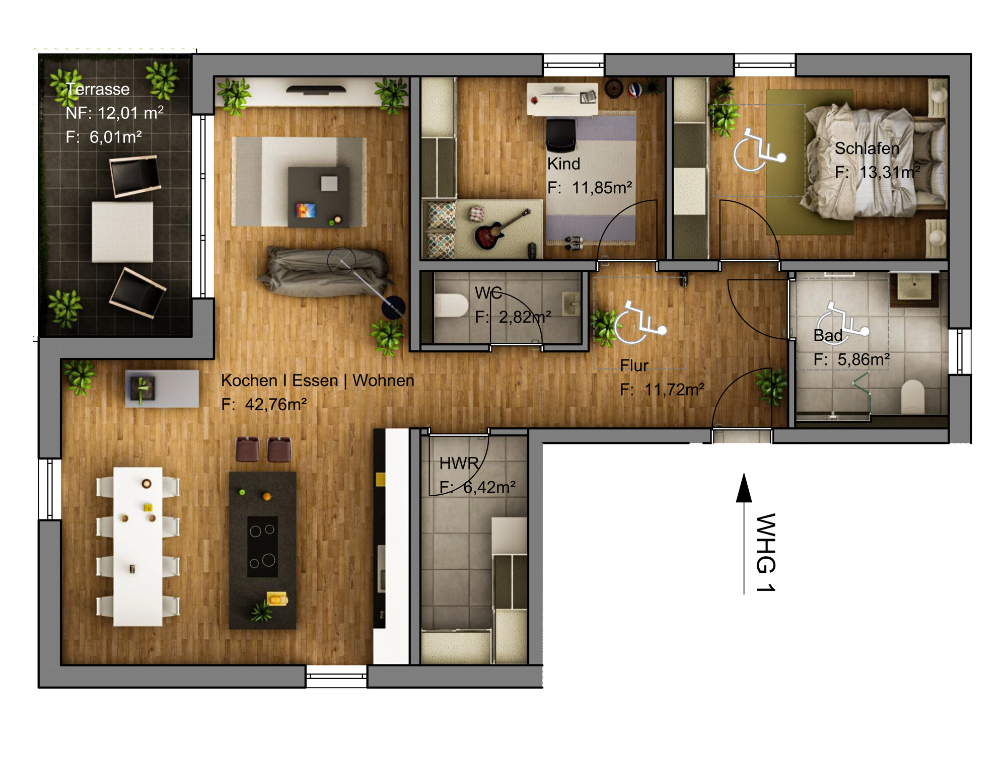 Wohnung zum Kauf 369.000 € 3 Zimmer 101 m²<br/>Wohnfläche EG<br/>Geschoss Kolpingstr. 29c Weißenthurm 56575