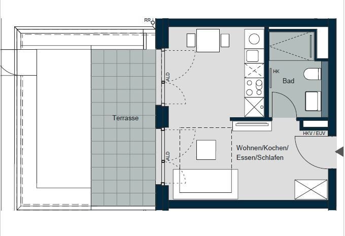 Wohnung zum Kauf 399.000 € 1 Zimmer 30 m²<br/>Wohnfläche Lochhausen München 81249