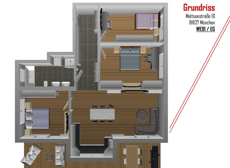 Wohnung zum Kauf provisionsfrei 1.250.000 € 4 Zimmer 118 m²<br/>Wohnfläche Trudering-Riem München 81827