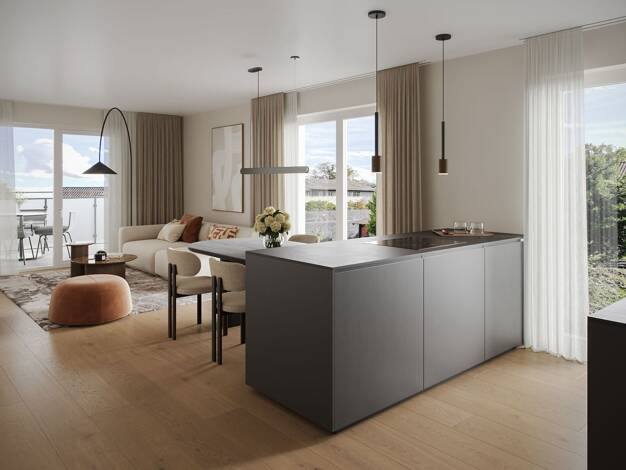 Wohnung zum Kauf - Erstbezug 458.500 € 3 Zimmer 72,8 m² 1. Geschoss Refrath Bergisch Gladbach 51427