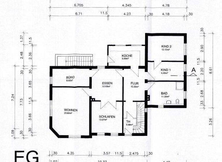 Mehrfamilienhaus zum Kauf 329.000 € 7 Zimmer 200,4 m² 344 m² Grundstück Innenstadt Osterholz-Scharmbeck 27711