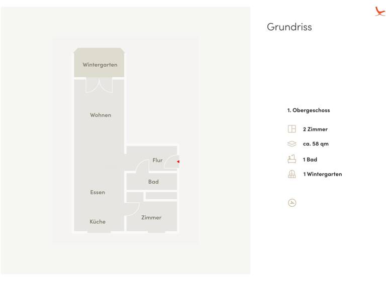 Wohnung zum Kauf 429.000 € 2 Zimmer 57,6 m²<br/>Wohnfläche 1.<br/>Geschoss Mitte Berlin / Mitte 10119