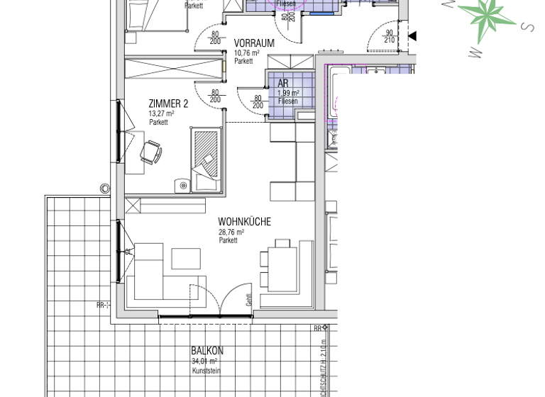 Wohnung zum Kauf - Erstbezug 349.500 € 3 Zimmer 75 m² Finkenstein am Faaker See 9584