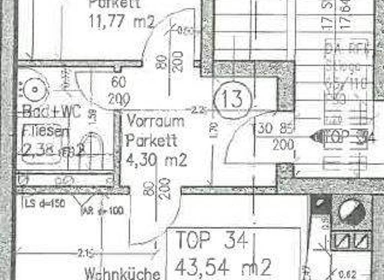 Wohnung zur Miete 594 € 2 Zimmer 43,5 m² Wien 1210