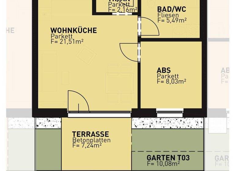 Wohnung zum Kauf - Erstbezug 275.500 € 2 Zimmer 37,2 m² EG frei ab 30.08.2026 Drygalskiweg 59 Wien 1210