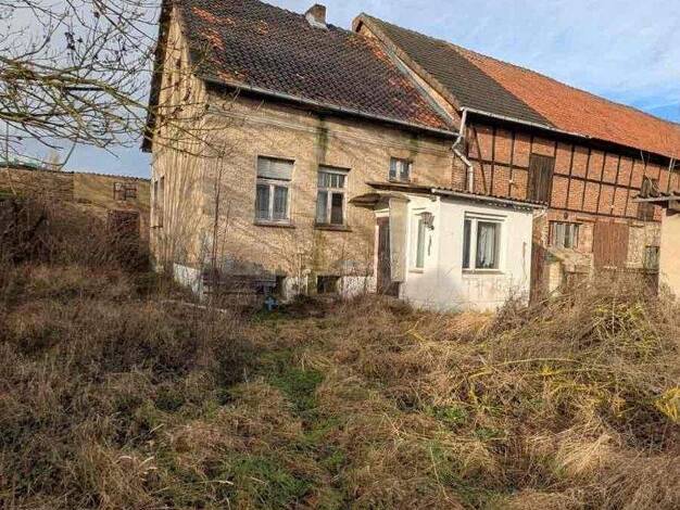 Einfamilienhaus zum Kauf 29.000 € 3 Zimmer 100 m² 1.737 m² Grundstück Dorfstraße 15 Eschenrode 39356