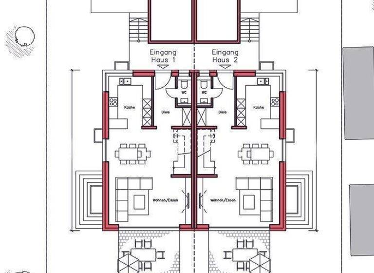 Doppelhaushälfte zum Kauf provisionsfrei 876.590 € 6 Zimmer 157 m² 332 m² Grundstück Perouse Rutesheim / Perouse 71277