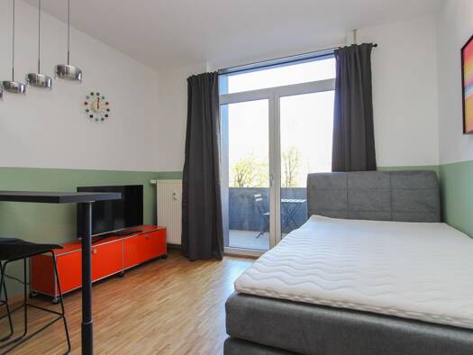 Studio zur Miete 1.250 € 1 Zimmer 23,5 m² 1. Geschoss frei ab 15.04.2026 Leopoldstraße 206 Schwabing-West München 80804