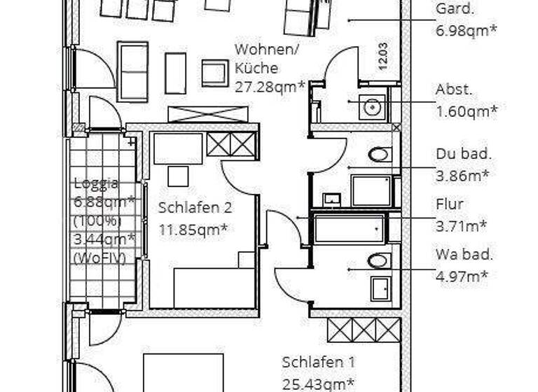 Wohnung zur Miete 1.229 € 3 Zimmer 87,8 m² EG frei ab sofort Kramergasse 6 Innere Altstadt Dresden 01067