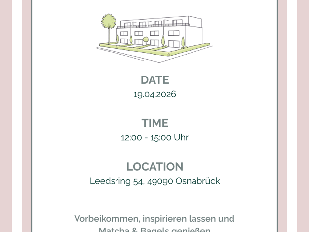 Reihenmittelhaus zum Kauf - Erstbezug 435.000 € 4 Zimmer 127 m² 158 m² Grundstück frei ab 31.12.2026 Eversburg Osnabrück 49090
