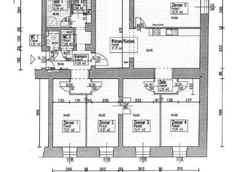 Wohnung zur Miete 1.451 € 6 Zimmer EG Elisabethstraße Sankt Leonhard Graz 8010