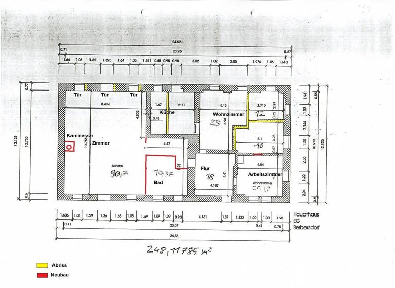 Mehrfamilienhaus zum Kauf 250.000 € 9 Zimmer 670 m² 9.580 m² Grundstück Südstraße 11 Berbersdorf Striegistal 09661