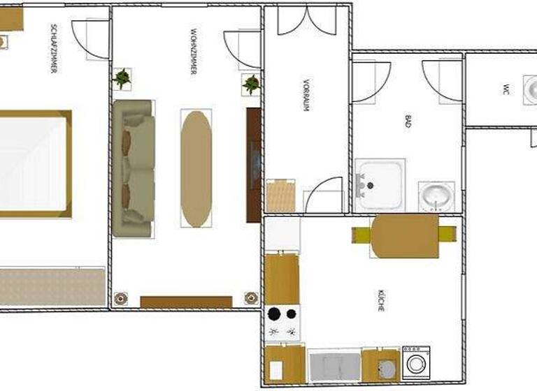 Wohnung zur Miete Wohnen auf Zeit 1.698 € 2 Zimmer 48 m² frei ab sofort Wien 1060