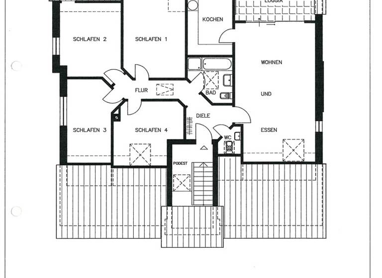 Wohnung zum Kauf 299.000 € 5 Zimmer 105 m² 2. Geschoss Merscheid Solingen 42655