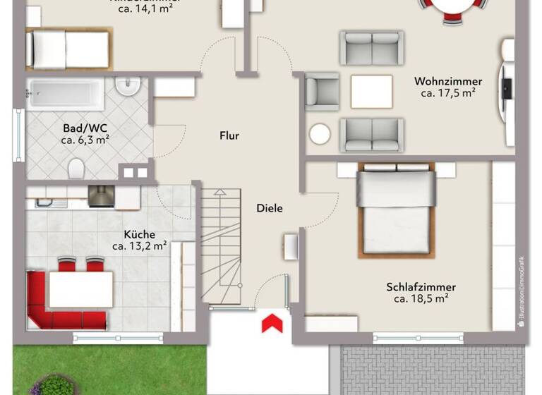 Einfamilienhaus zum Kauf 395.000 € 3 Zimmer 97 m² 1.002 m² Grundstück Arsten Bremen 28279