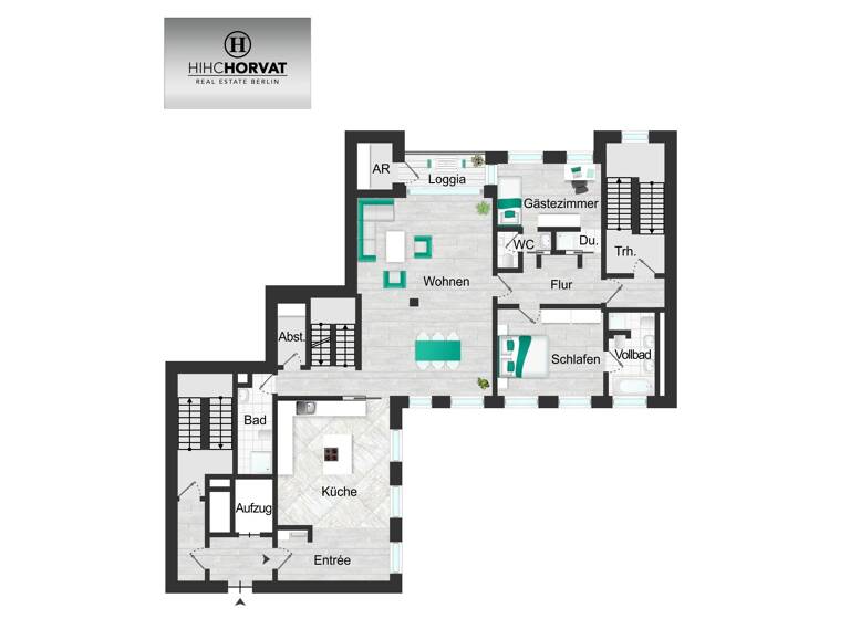 Penthouse zur Miete 5.930 € 4 Zimmer 233,7 m²<br/>Wohnfläche 7.<br/>Geschoss Mitte Berlin 10117