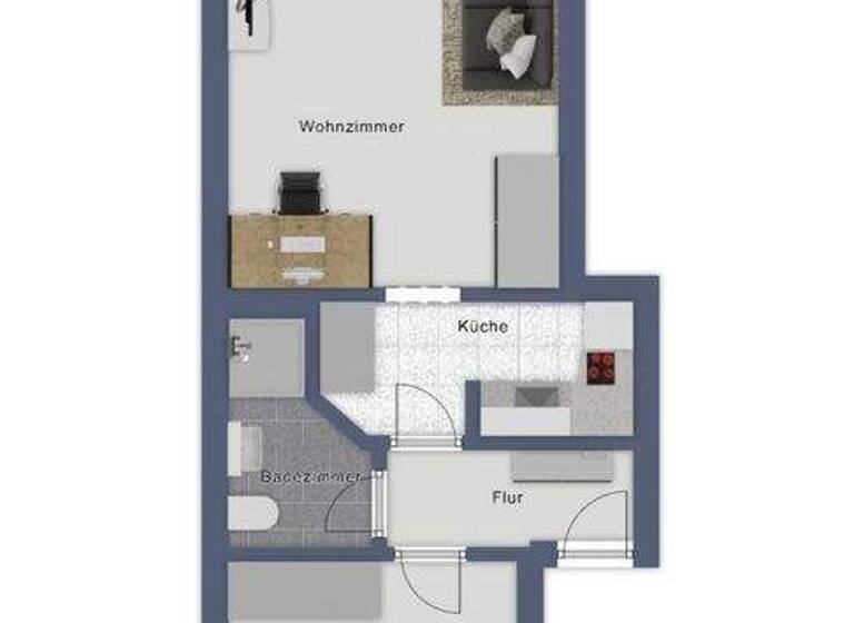 Wohnung zum Kauf 105.000 € 2 Zimmer 49,1 m² 2. Geschoss Düsternort Delmenhorst 27749