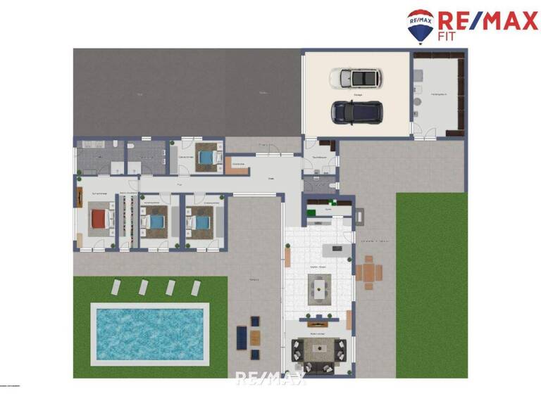 Bungalow zum Kauf - Erstbezug 998.000 € 5 Zimmer 180 m² 1.017 m² Grundstück Dorf an der Pram 4751