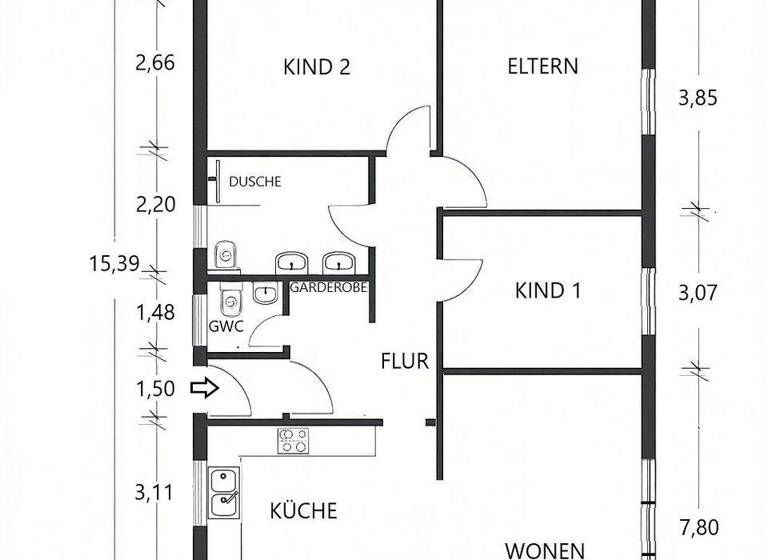 Einfamilienhaus zum Kauf 285.000 € 4 Zimmer 111 m² 867 m² Grundstück Nübbel 24809