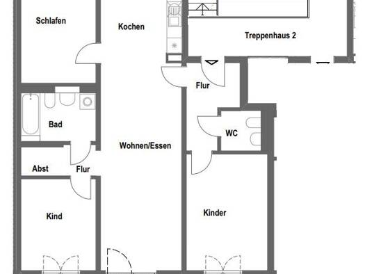 Wohnung zur Miete 1.039 € 4 Zimmer 97,6 m² 2. Geschoss Geschwister-Scholl-Straße 2 Herzo Base Herzogenaurach 91074