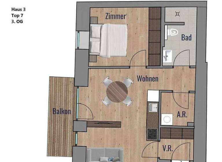 Wohnung zum Kauf - Erstbezug 299.000 € 2 Zimmer 44,1 m² Salzburg Salzburg(Stadt) 5020